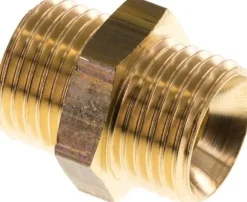Doppelnippel M 16x1,5-M 16x1,5, Messing