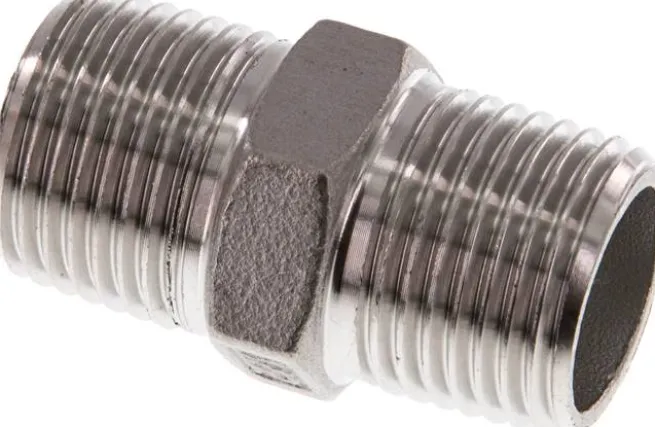 Doppelnippel R 1/2"-R 1/2", 1.4408