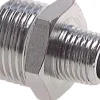 Doppelnippel R 1/4"-R 1/4", Messing vernickelt