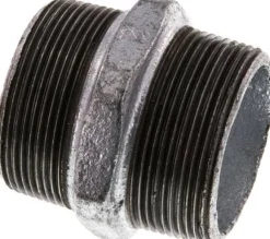 Doppelnippel R 2"-R 2", Temperguss verzinkt