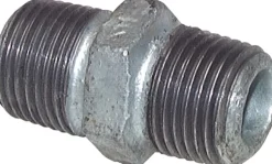 Doppelnippel R 1/2"-R 1/2", Temperguss verzinkt