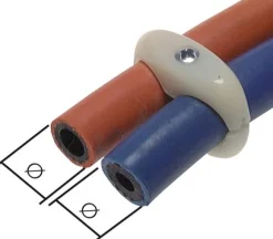 Doppelschlauchklemme für Gas-/ Sauerstoffschlauch 16mm, Kunststoff