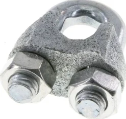 Drahtseilklemme f. 14,0mm Seil, M 10, B=25, Stahl verzinkt