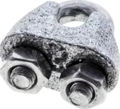 Drahtseilklemme f. 3,0mm Seil, M 4, B=9, Stahl verzinkt