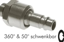 Drehgelenk G 1/4"-Kupplungsstecker NW 7,2
