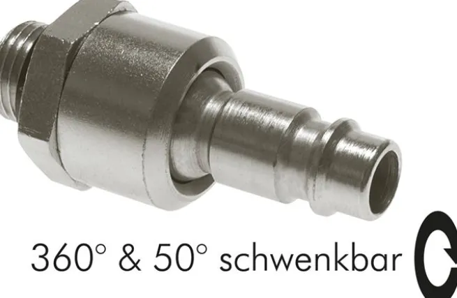 Drehgelenk G 1/4"-Kupplungsstecker NW 7,2