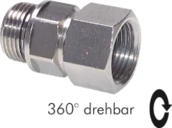DREH 14 MSV: Drehverschraubung G 1/4"(AG)-G 1/4"(IG)