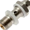 Drosselhohlschraube G 1/8", abluftregelnd (B), Schlitzschraube und Kontermutter