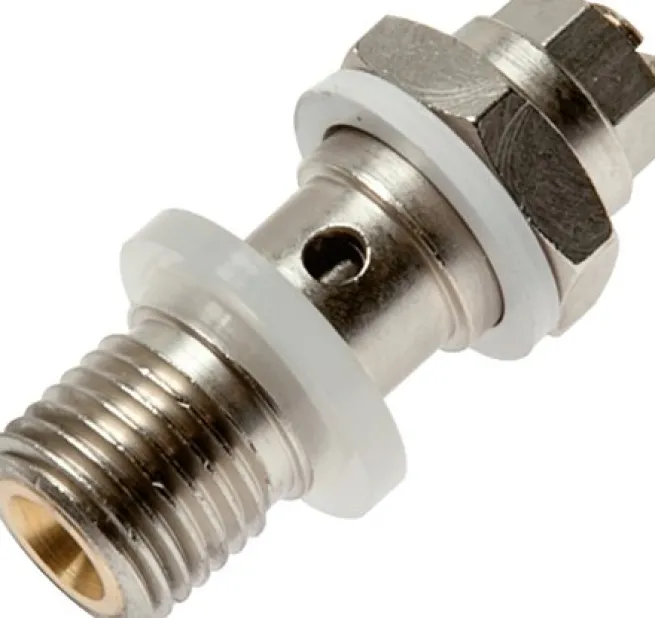 Drosselhohlschraube G 1/8", abluftregelnd (B), Schlitzschraube und Kontermutter