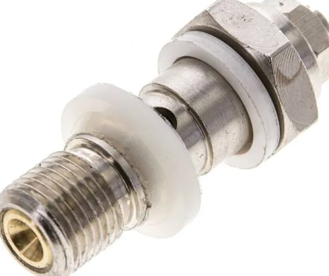 Drosselhohlschraube G 1/8", abluftregelnd (B), Schlitzschraube und Kontermutter