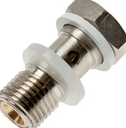 Drosselhohlschraube G 1/8", abluftregelnd (B), Schlitzschraube (mit Schraubendreher einstellbar)