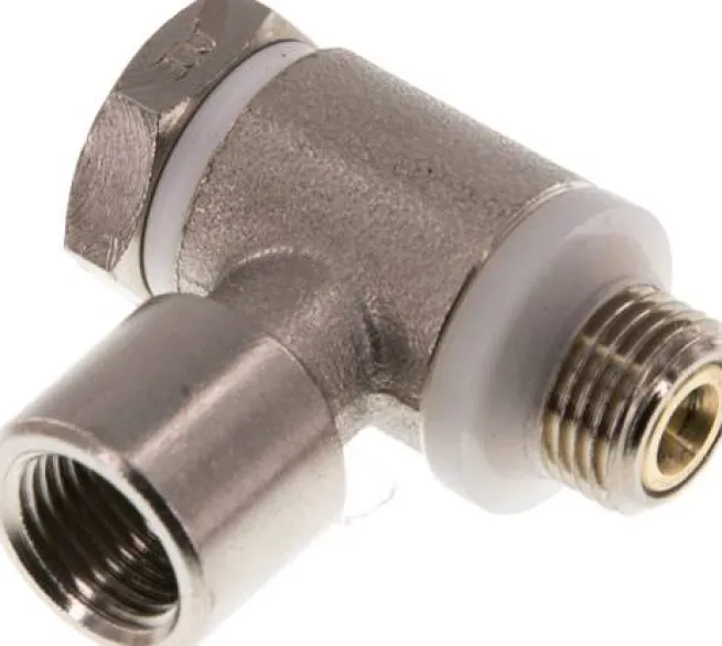 Drosselrückschlagventil G 1/8", abluftregelnd (B), Messing
