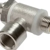 Drosselrückschlagventil G 1/8", abluftregelnd (B), Messing, Schlitzschraube und Kontermutter