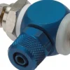 Drosselrückschlagventil G 1/8"-8 x 6mm, zuluftregelnd (A), Aluminium, Rändelschraube und Kontermutter