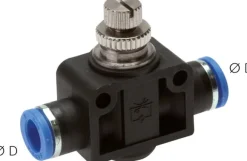 Drosselrückschlagventil 4mm Steckanschluss