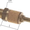 Drosselschalldämpfer G 1/4", Messing