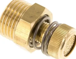 Drosselschalldämpfer G 1/2", Messing, Rändelschraube