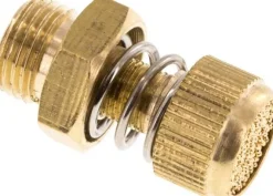 Drosselschalldämpfer G 1/8", Messing, Rändelschraube