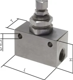 Drosselventil, G 1/4", Edelstahl (Eco)