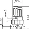 Druckbegrenzungsventil, G 1/4", 0,5 - 10 bar, Mini