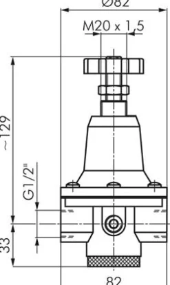 Druckbegrenzungsventil, G 1/2