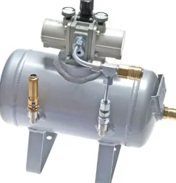 Druckübersetzer (4 : 1) bis 60 l/min mit 5 l -Behälter