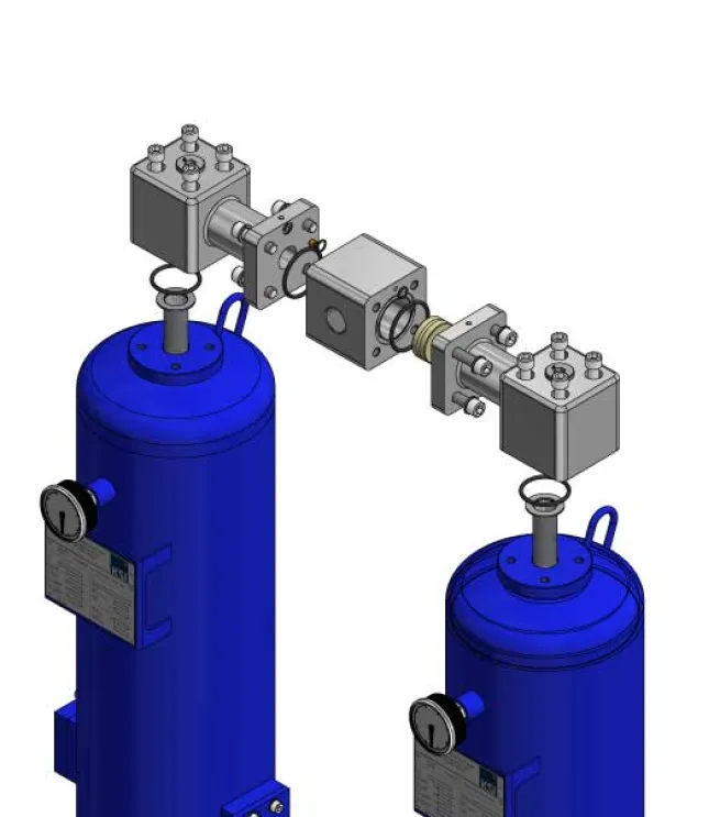 Druckluft-Adsorptionstrockner ATKN-34 kaltregeneriert | 340 m³/h