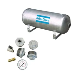 Druckluftbehälter 3000 lt, 11 bar, Stahl verzinkt, AD 2000 mit Armaturensatz ,DF69134