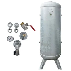 Druckluftbehälter 270 lt, 11 bar, Stahl verzinkt, AD 2000 mit Armaturensatz, 1830126068
