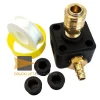 Druckluftverteiler Wanddose 5x G 1/2 / Kunststoff + Kupplung / Nippel NW 7,2 + Zubehör