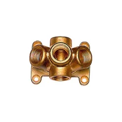 Druckluftverteiler Wanddose 5x G 1/2 / Messing + 3 Kupplung / 1 x Nippel NW 7,2 + Zubehör