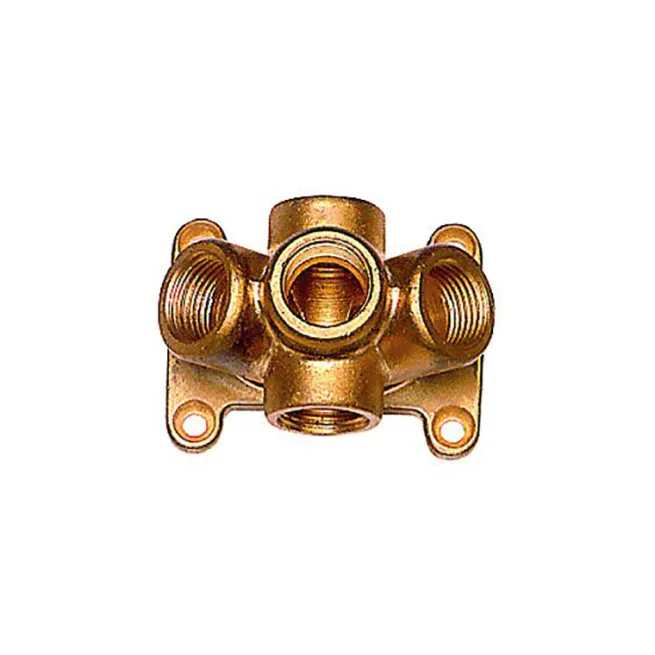 Druckluftverteiler Wanddose 5x G 1/2 / Messing + 3 Kupplung / 1 x Nippel NW 7,2 + Zubehör
