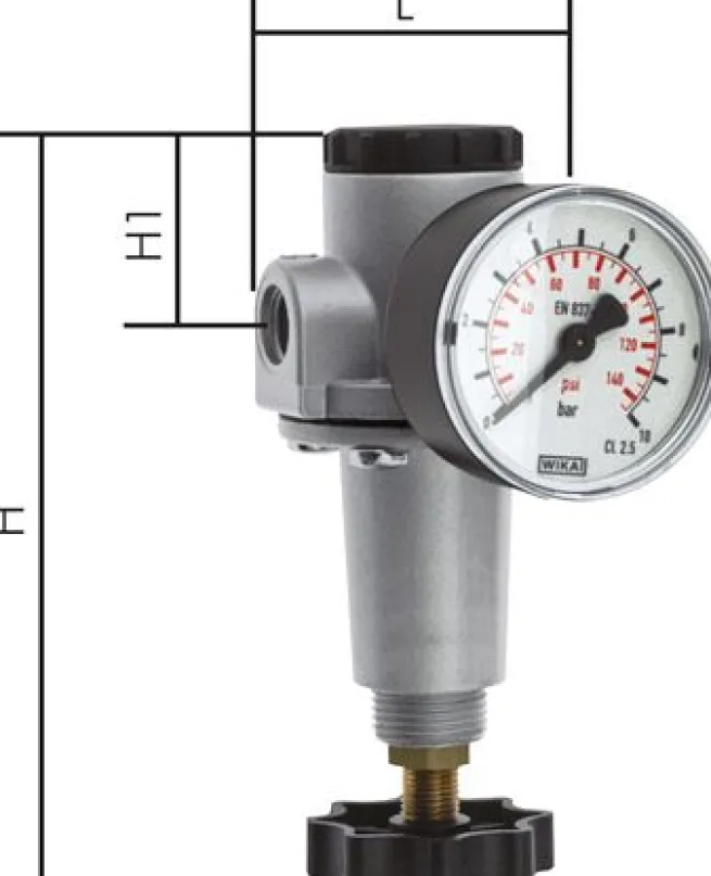 Druckregler G 1/2", 0,2 - 6 bar, Baureihe Standard 2