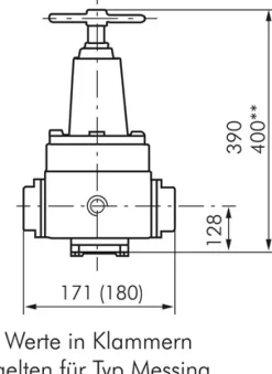 Druckregler, 1.4404, G 1-1/2", 1 - 15bar (nicht rücksteuerbar)
