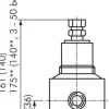 Druckregler, Messing, G 1/4", 0,2 - 3bar (für CO2)