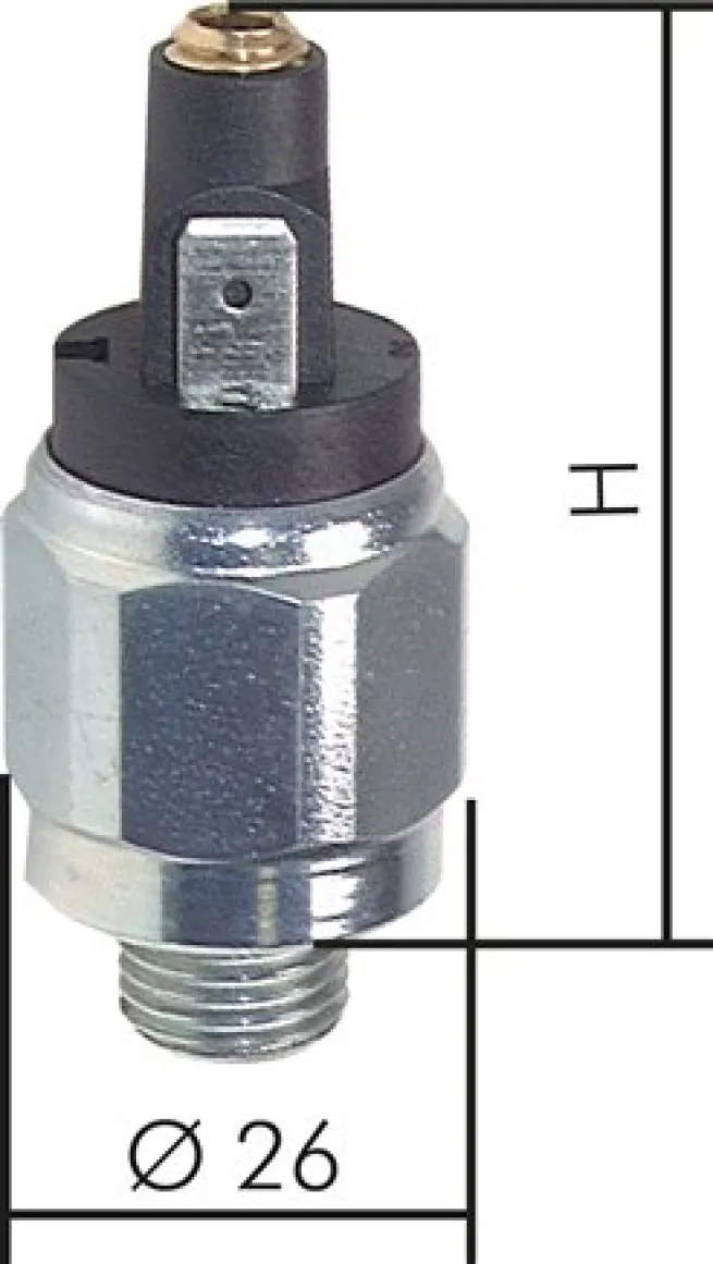 Druckschalter, Stahl verzinkt 1 - 10 bar (Schließer), G 1/4"