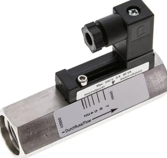Durchflusswächter G 1/2" (IG), 2 - 7 l/min, 1.4571