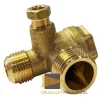 Eck - Rückschlagventil 1/2x3/8 mit Verschraubung für 6 mm AD