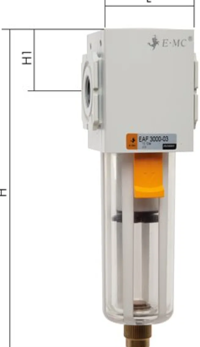 Eco-Line Filter, G 1/4", Ablass manuell