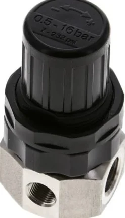 Edelstahl-Druckregler G 1/4", 0,5 - 16bar (nicht rücksteuerbar)