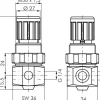 Edelstahl-Druckregler G 1/4", 0,5 - 3bar (Standard)