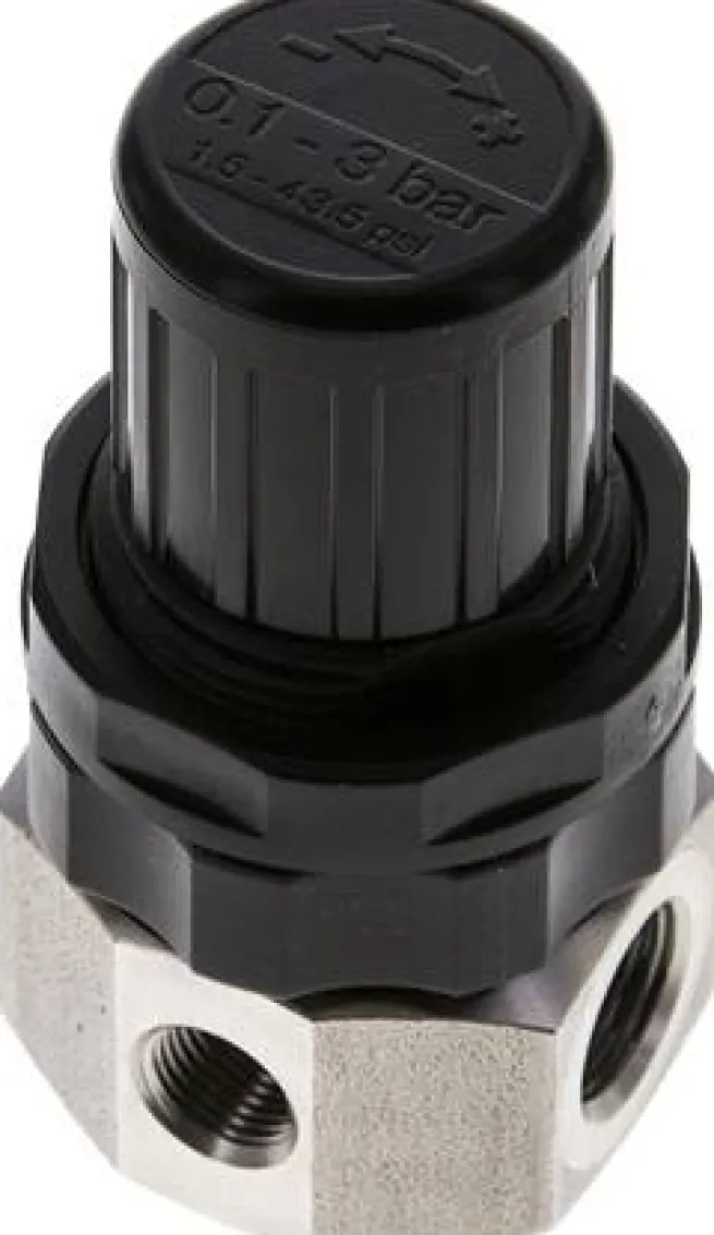 Edelstahl-Druckregler G 1/4", 0,5 - 3bar (Standard)