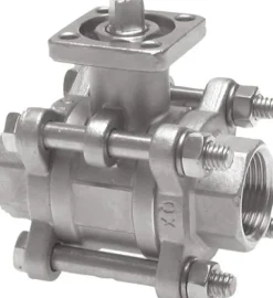 Edelstahl-Kugelhahn, Direktmontageflansch G 1/2", PN 63