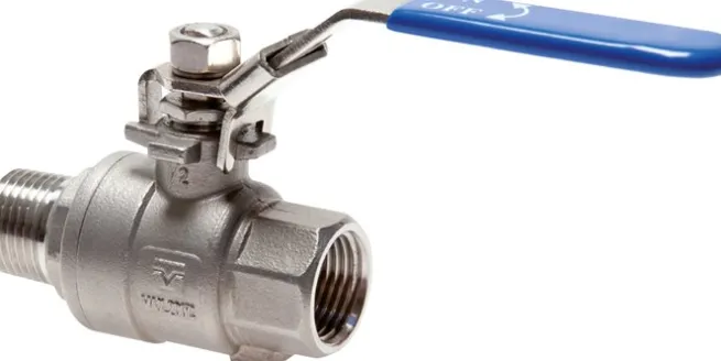 Edelstahl-Kugelhahn, Eco-Line leicht, R 1/4" / Rp 1/4", 0 bis 63bar