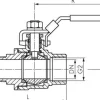 Edelstahl-Kugelhahn, Eco-Line leicht, R 3/8" / Rp 3/8", 0 bis 63bar