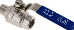 Edelstahl-Kugelhahn, Eco-Line leicht, R 3/4" / Rp 3/4", 0 bis 63bar