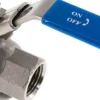 Edelstahl-Kugelhahn, leicht, G 1/2", 0 bis 63bar