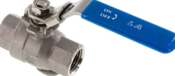 Edelstahl-Kugelhahn, leicht, G 1/2", 0 bis 63bar