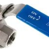Edelstahl-Kugelhahn, leicht, G 3/8", 0 bis 63bar