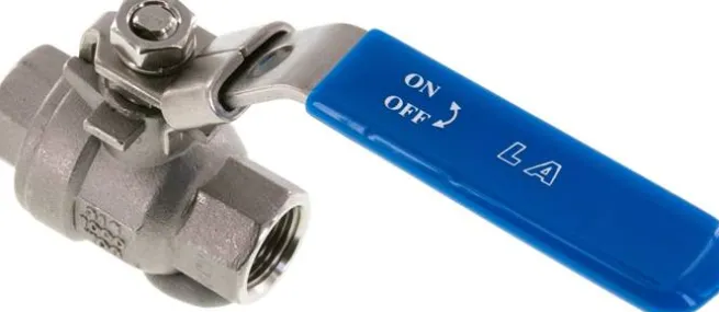 Edelstahl-Kugelhahn, leicht, G 3/8", 0 bis 63bar